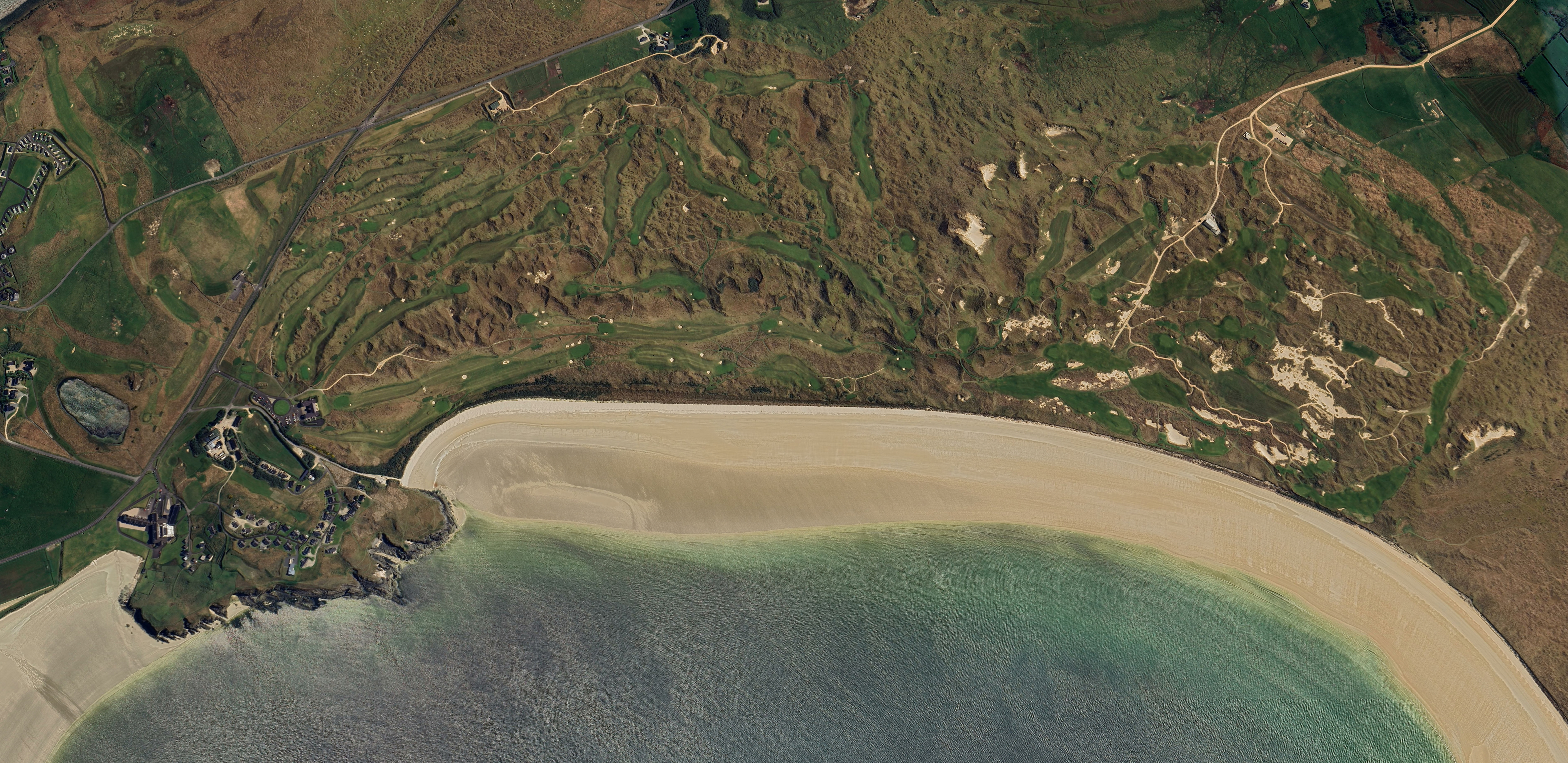 Illustrated map of Rosapenna Resort courses